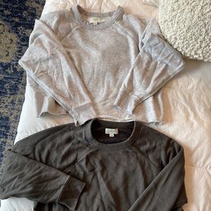 Aerie cropped/distressed sweatshirts!